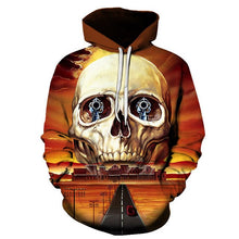 Load image into Gallery viewer, 3D Hoodies Men Melted Skull 3D Full Print Novelty Hoody Sweatshirt Fashion Pullover Tracksuits Streetwear Harajuku Tops Hipster