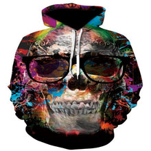 Load image into Gallery viewer, 3D Hoodies Men Melted Skull 3D Full Print Novelty Hoody Sweatshirt Fashion Pullover Tracksuits Streetwear Harajuku Tops Hipster