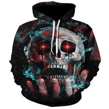 Load image into Gallery viewer, 3D Hoodies Men Melted Skull 3D Full Print Novelty Hoody Sweatshirt Fashion Pullover Tracksuits Streetwear Harajuku Tops Hipster